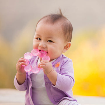 Infantino Water Teethers 3-Pack - Silicone, Lime & Pink, Teething Relief & Sensory Exploration, Model 216620-00