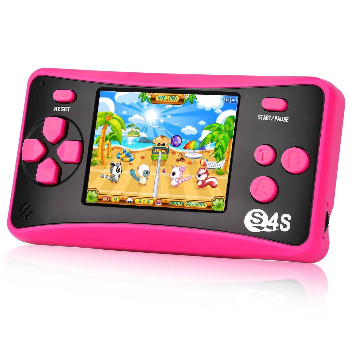 Handheld Game For Kids Ages 4-10, 2025 Upgraded, 142 Classic Mini Games, Tv Output, 2.5'' Lcd Screen, Portable Arcade System, Bi