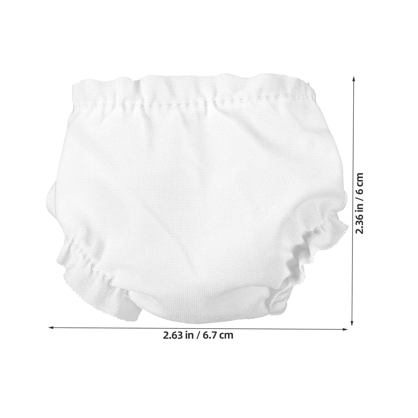 Jojofuny Set Of 12 White Doll Diapers, Baby Doll Diapers Underwear Set For 5-7 Inch Dolls And Other Similar Dolls Baby Doll Diap