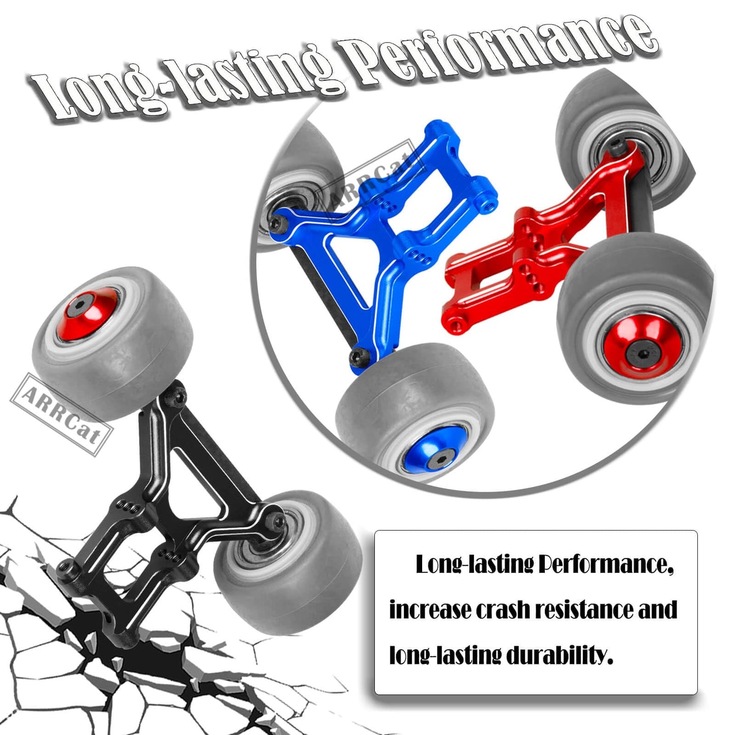 Aluminum Wheelie Bar Set Upgrades Part for Arrma Typhon 6S BLX,Outcast 6S BLX,Kraton 6S BLX,Talion 6S BLX,Notorious 6S BLX,ARRCa