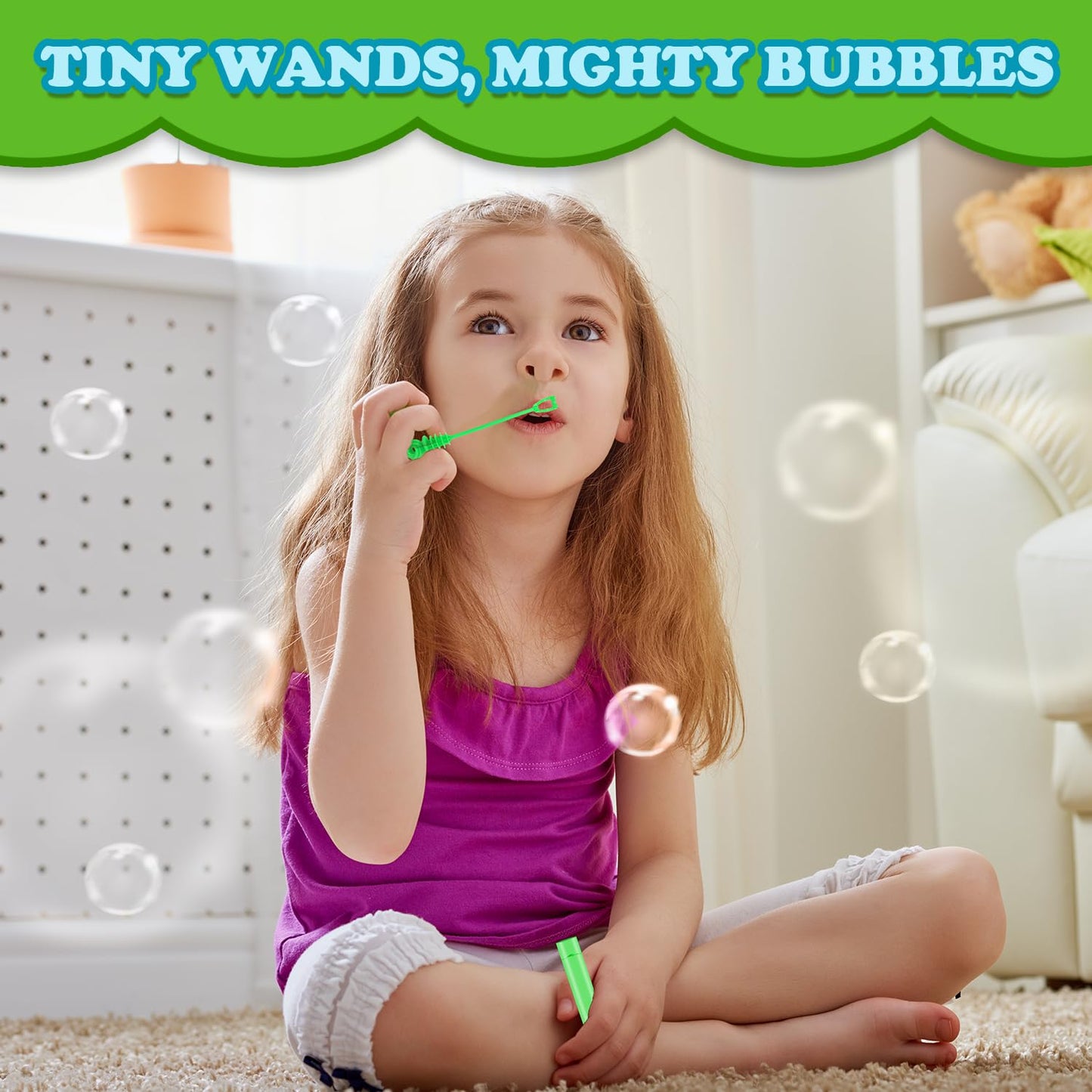 Kids Party Goodie Gift Bag Stuffer Fillers,32 Pack Mini Bubble Wand Toys,Small Halloween Pinata Birthday Party Favors Supplies F