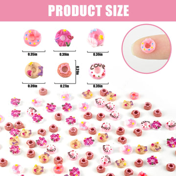 WOZADU 100 PCS Colorful Mini Food Figures for Crafts Tiny Resin Dessert Series Miniature Things for Dollhouse Fairy Garden Micro Landscaping Decoration Cake Toppers Decor