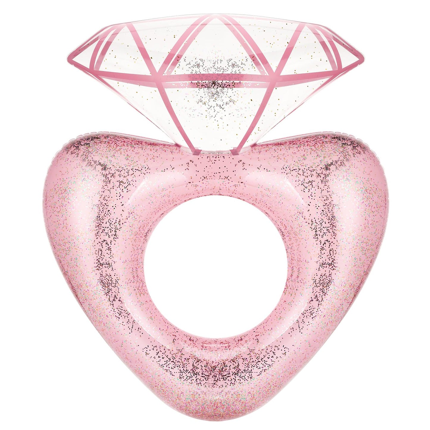 Moko Inflatable Pool Floats For Adults, Clearance Bachelorette Party Decorations Heart Shaped Swim Ring Summer Swimming Tube Water Fun Beach Wedding Pool Toys Swimming Circle