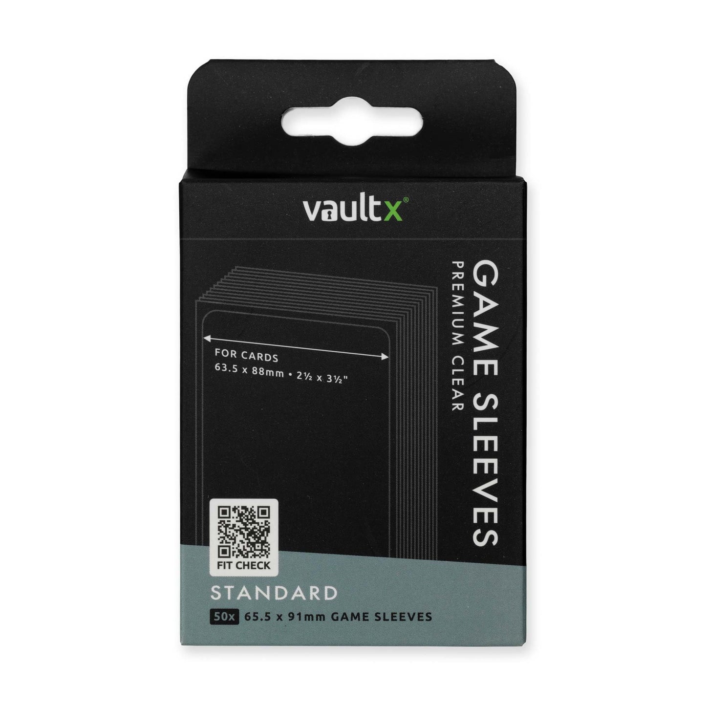 Vault X Standard Board Game Sleeves 63X88Mm Compatible With Standard-Sized Board Game Cards And Trading Cards - Clear Premium Qu