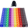 AUSTOR 100 Pieces 6 Sided Game Dice Set 10 Transparent Colors Square Corner Dice for Tenzi, Farkle, Yahtzee, Bunco or Teaching M