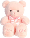 Aurora Snuggly Comfy Bear Baby Stuffed Animal - Comforting Companion - Imaginative Play - Pink 36 Inches