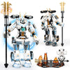 HIGH GODO Samurai Mech Warrior Building Sets Robot with Long decorative replica blades Shields Display Base Building Blocks Toy Set 1588 Pieces Creative Collectible Ninja Gift for mature-themeds Man Teens Boys 8+