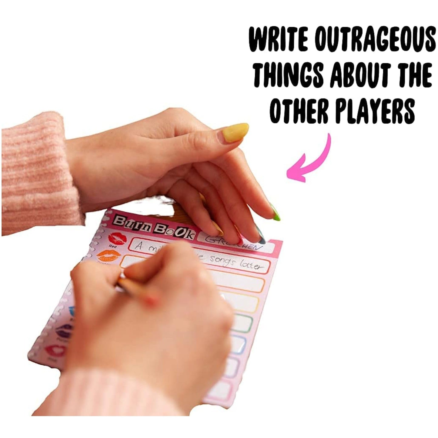 Big Potato Mean Girls Burn Book Party Card Game - Multicolor, Plastic Free, Family Fun for Ages 14+ - Model 6061685