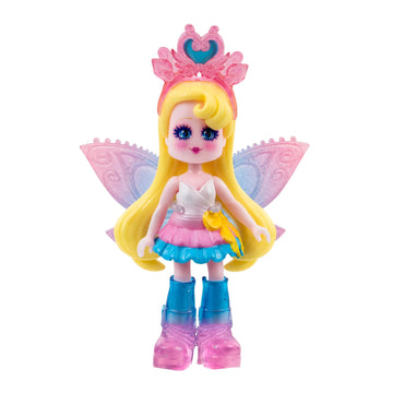 Royale High 3” Light Fairy Fashion Doll - 1 Figure With 9 Fashion Accessories - Virtual Item Code Included - Series 1 - Ages 5+