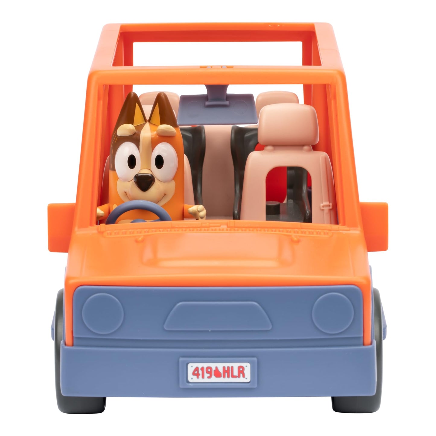 Bluey Heeler Family Road Trip 4Wd Vehicle, Includes Articulated Chilli Figure, With Open Roof To Easily Fit 4 Figures Inside, Ideal For All 2.5 Inch Figures (Sold Separately)