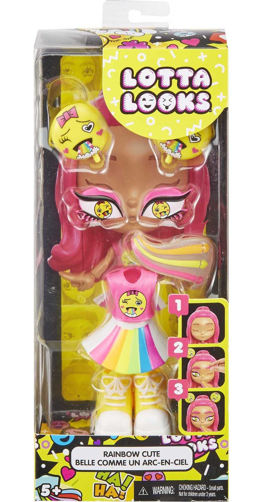 Mattel Lotta Looks Rainbow Mood Pack, GGR25, Plastic, Multi Color, Plug/Play Pieces