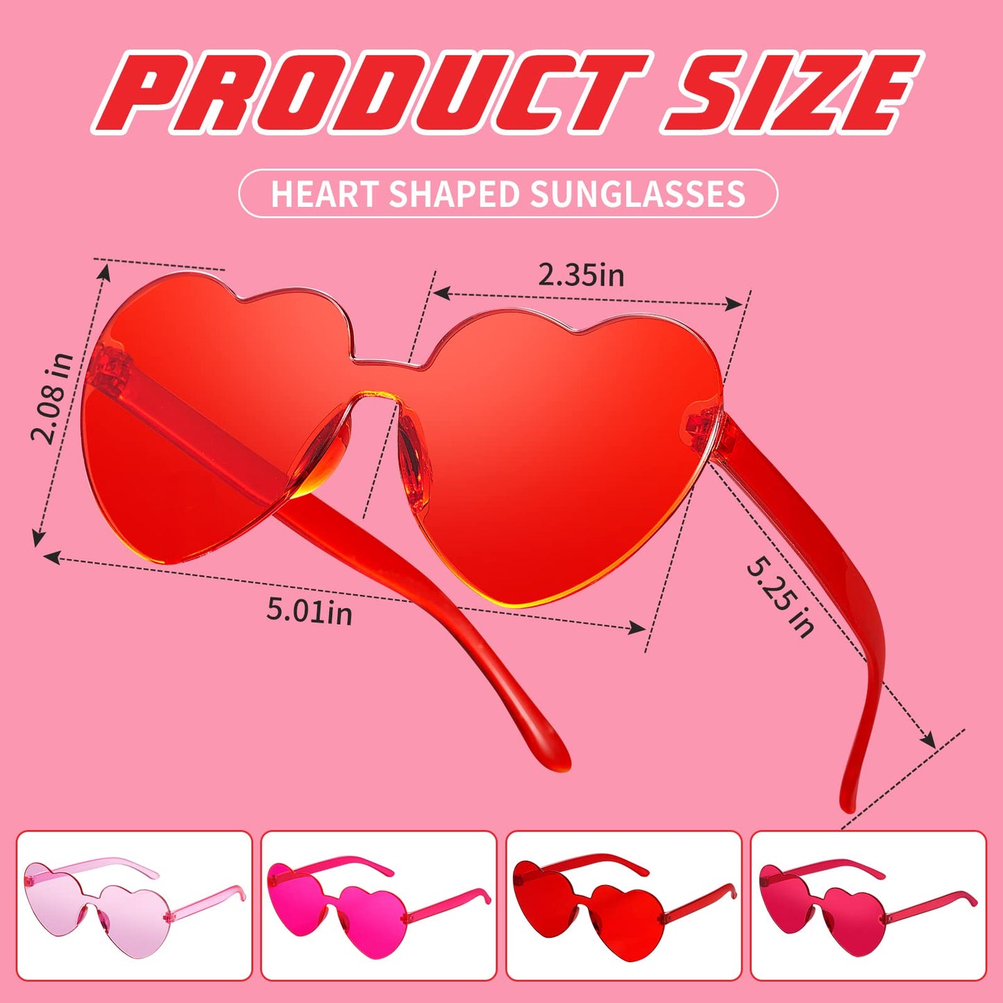 Scione Kids Heart Sunglasses Gift Sunglasses , 24Pack Party Favors Heart Sunglasses For Kid Boy Girl - Glasses Colorful Birthday Party Supplies, Beach, Pool Party Favors, Goodie Bag Stuffer