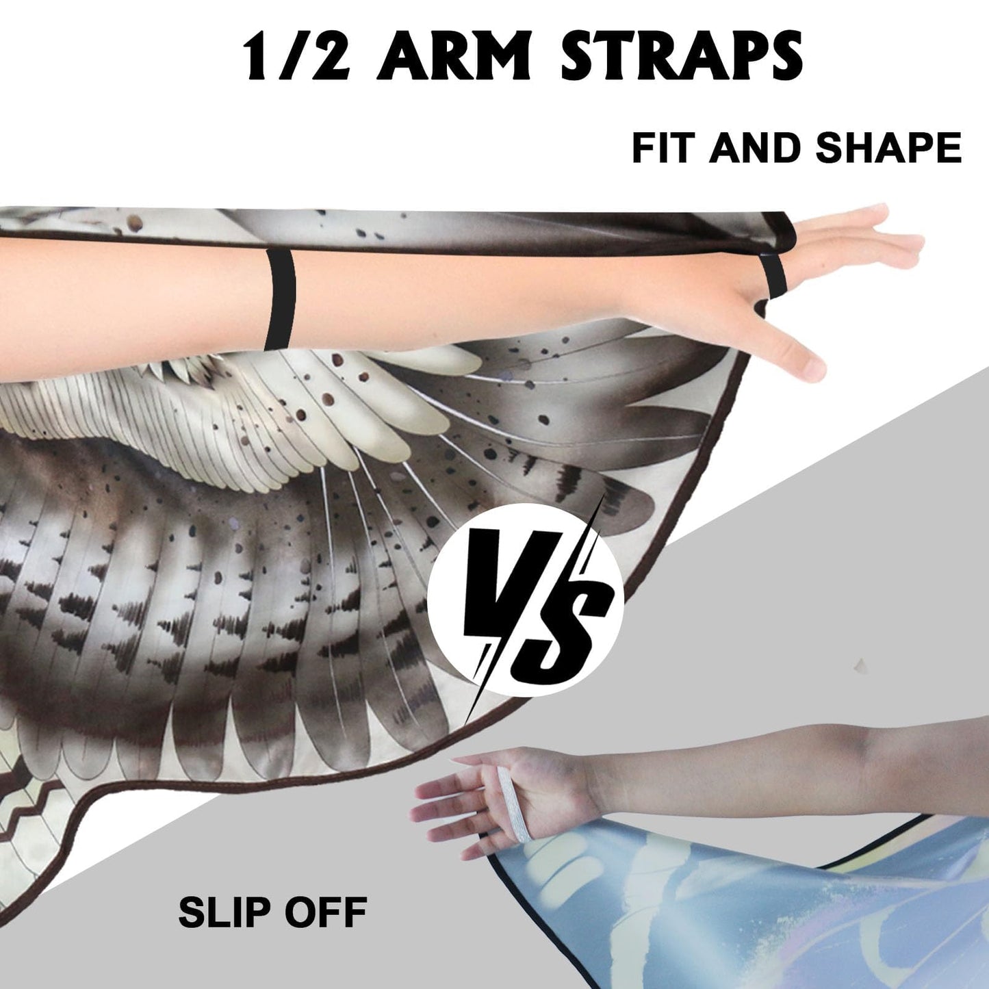 Irolewin Double-Sided Owl-Bird-Wings-Costume For Kids Toddler Animal Dress-Up Cape 3D Bird Mask Boys Girls Jungle Party Toys
