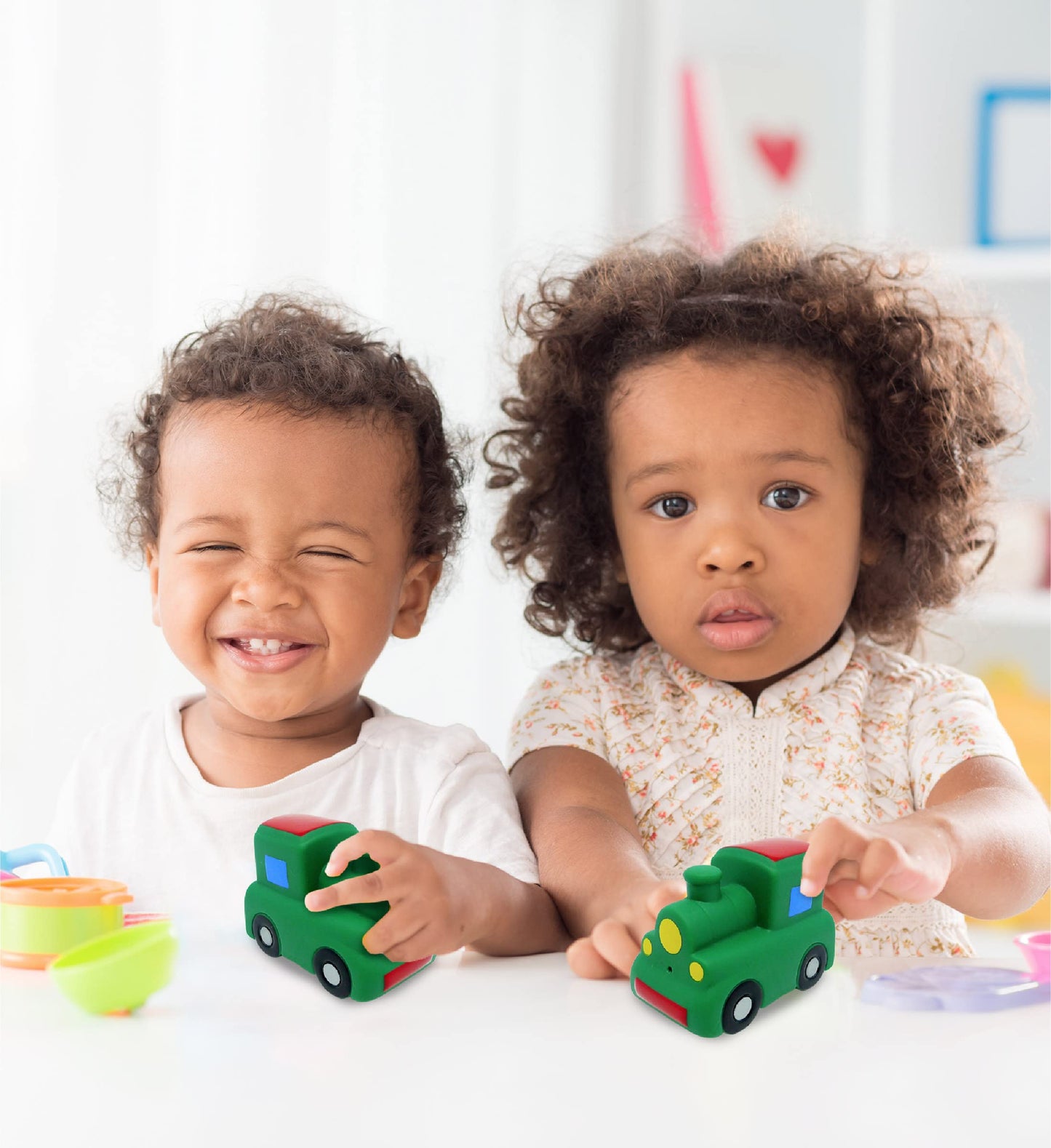 Dollibu Train Bath Buddy Squirter - Floating Green Train Rubber Bath Toy, Fun Water Squirting Bathtime Play For Toddlers, Cute & Soft Transportation Toy For The Bathtub, Beach & Pool For Boys & Girls