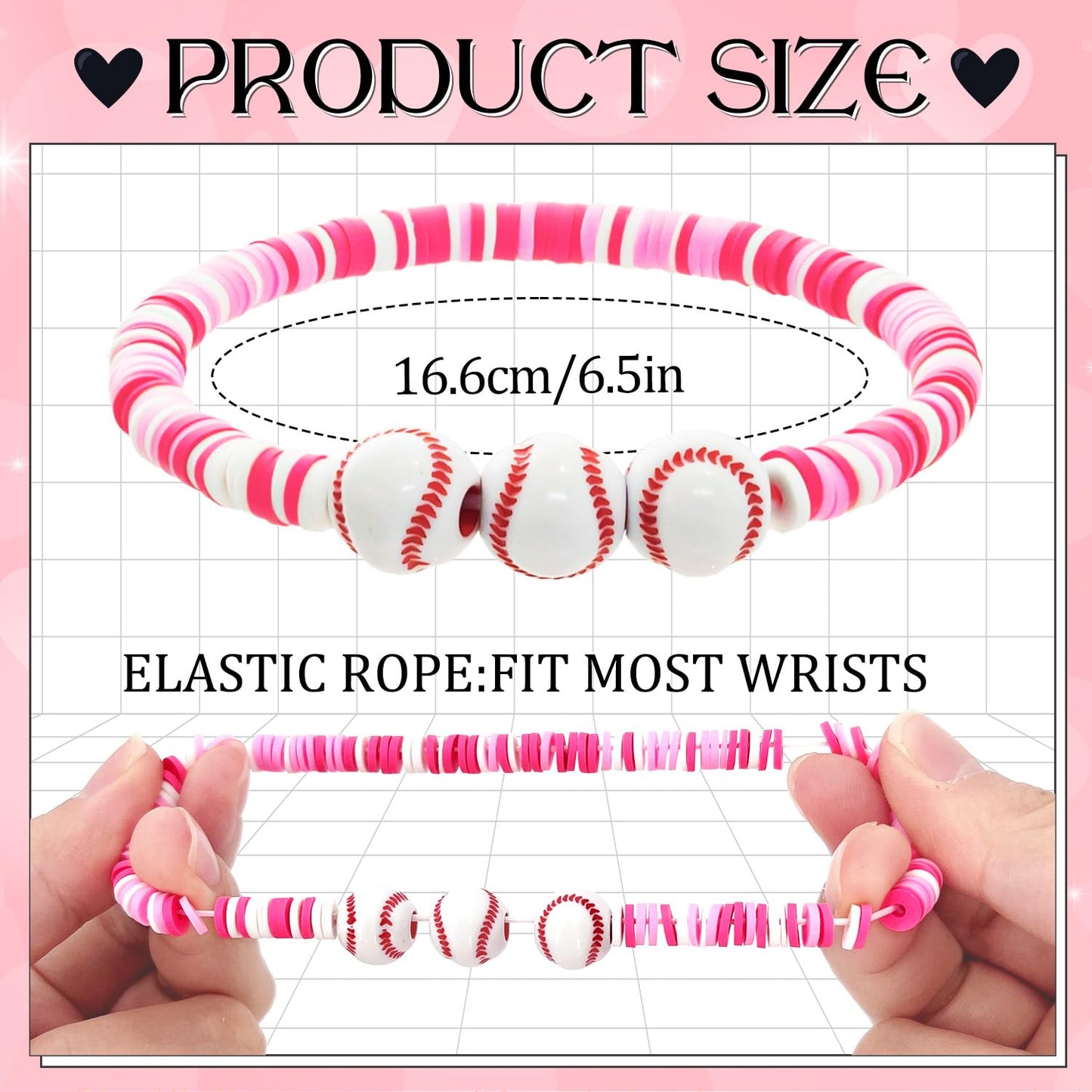 MOVINPE Valentines Day Exchange Gifts for Kids Classroom, 24 Pack Sports Charm Friendship Bracelets with Valentines Day Cards, C
