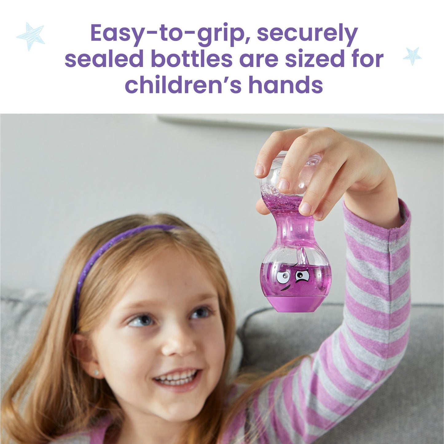 Hand2Mind Express Your Feelings Sensory Bottles- Secondary Emotions, Toddler Sensory Toys, Quiet Fidget Toys, Play Therapy Toys, Calm Down Corner Supplies, Calming Corner, Social Emotional Learning