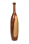 B.A Sports Wooden Mudgar Exercise Club, Traditional Indian Fitness Equipment, Oval Shape (2, Kilograms)