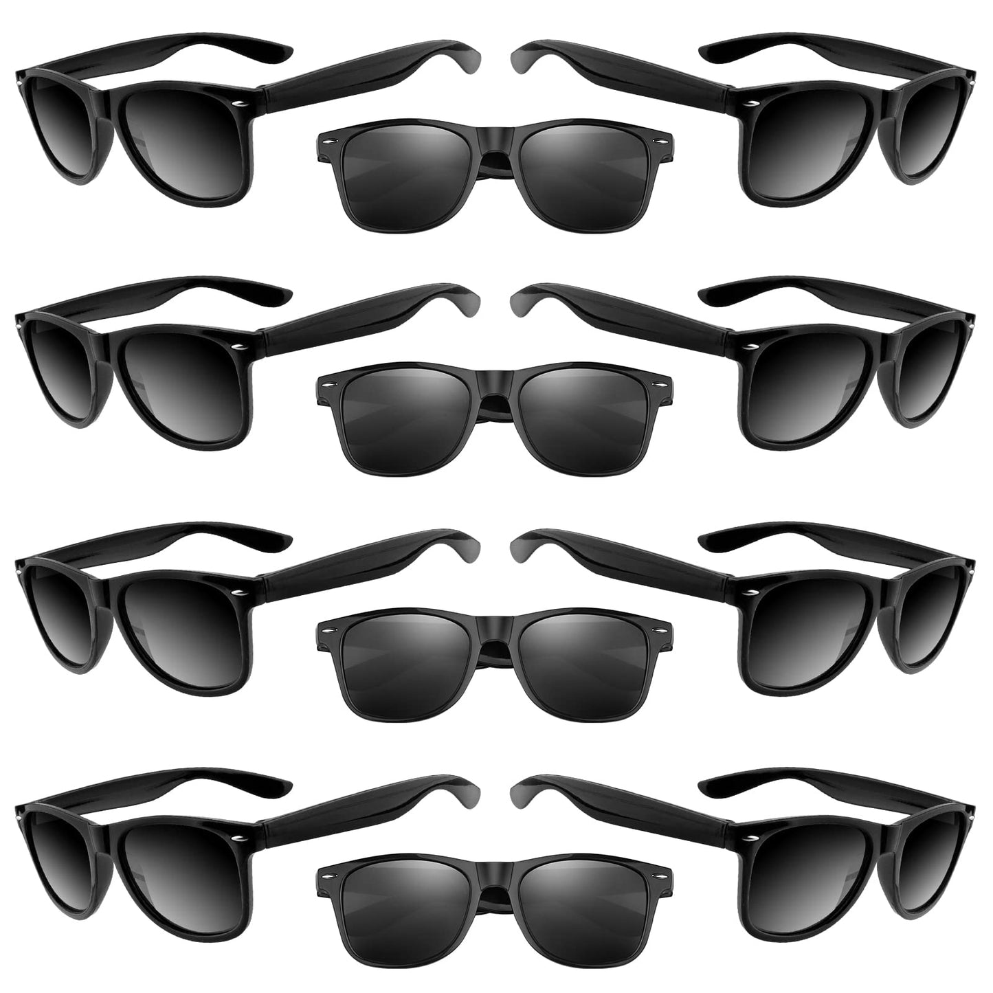 Tuparka 20 Pack Kids Sunglasses Bulk For Summer Pool Party Favors Birthday Parties Goody Bag Fillers, Black