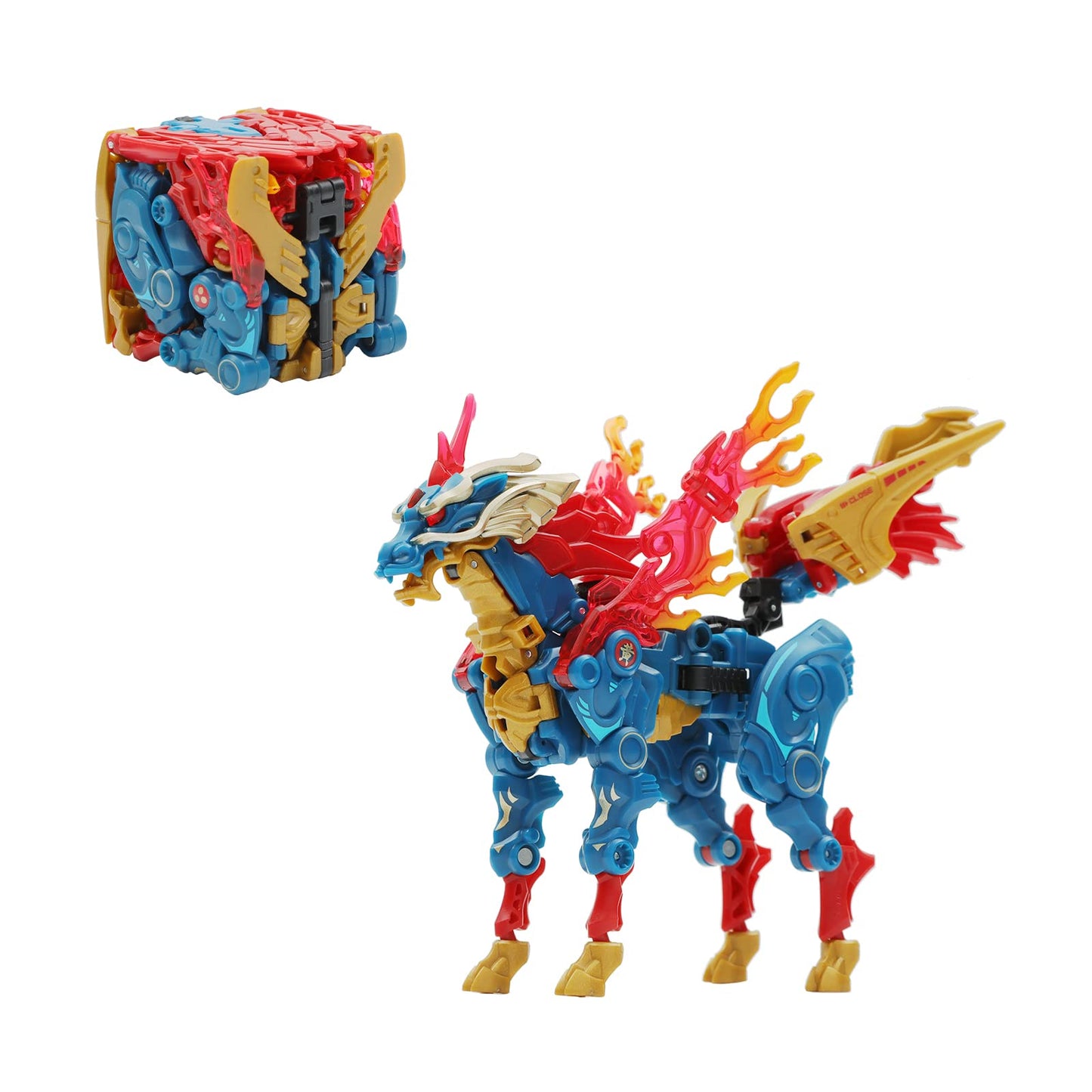 52Toys Megabox Mb-22 Kirin Deformation Toys Action Figure, Animation Character Deforming Collectible Converting Kirin Toys, Great Birthday Party Gift For Teens And Adults