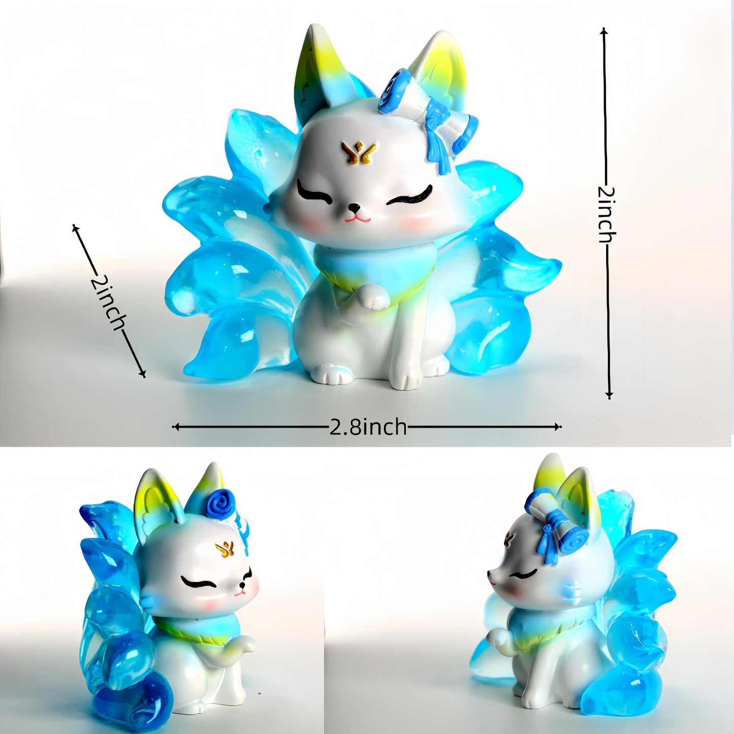 Zaleny Nine-Tailed Demon Fox Blind Box Popular Mystery Boxes Collectible Action Figure Toys Random Style Goodie Treat Boxes Part
