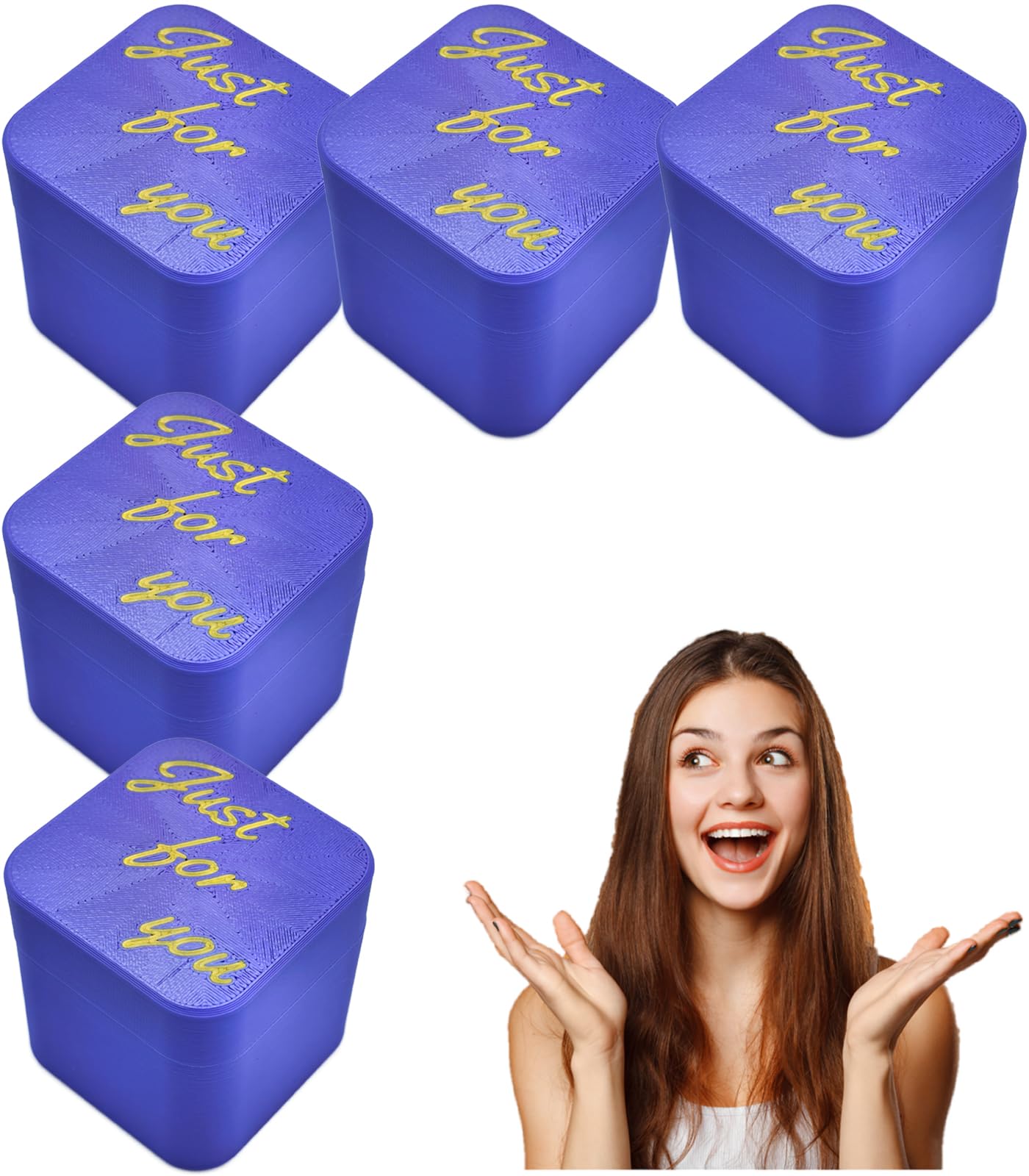 WOPLAY Surprise Finger in a Box,Funny Christmas Gag Gifts for Adults,Perfect Spoof Hand Prank Pop Up Gift with Box for Men (Purp