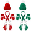 12 Pcs Christmas Elf Accessories Clothes For Elf Doll Christmas Elf Kit Includes Elf Doll Hats, Socks, Gloves, Scarf Sets For Christmas Elf Dolls Costume Decoration, Doll Is Not Included (Cute Style)