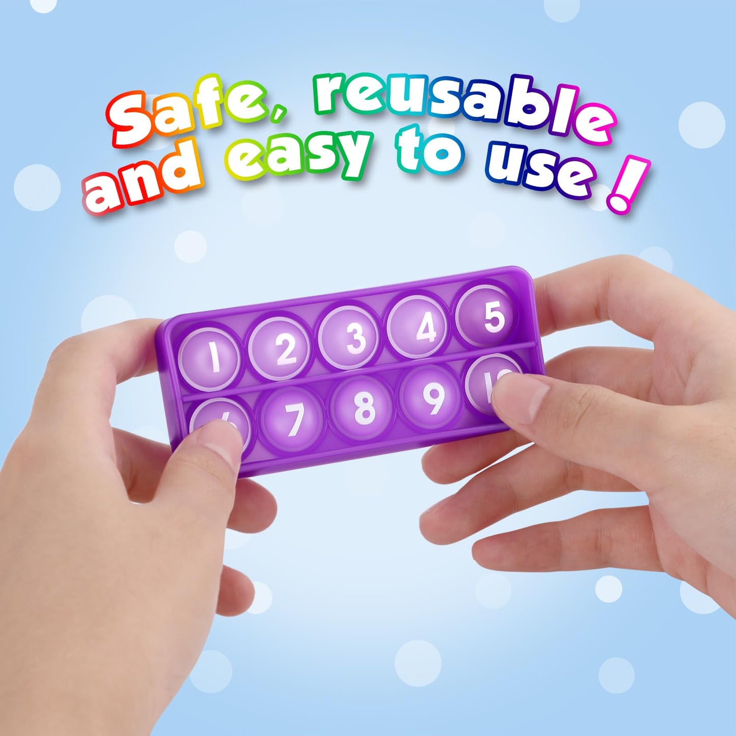 Aizweb Ten-Frame Counting Toys,Math Manipulative For Elementary,Number Math Games, Montessori Educational Toy For Preschool Kindergarten Classroom Learning Activities Kids 3 4 5 Year Old