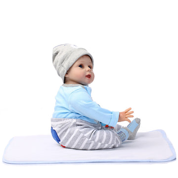 Reborn Baby Dolls Clothes Boy Blue Outfits For 20'- 22' Reborn Doll Boy Clothing
