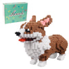 Larcele Micro Dog Building Blocks Set Pet Mini Building Toy Bricks Kit,3274 Pieces Kljm-02 (Big Corgi)