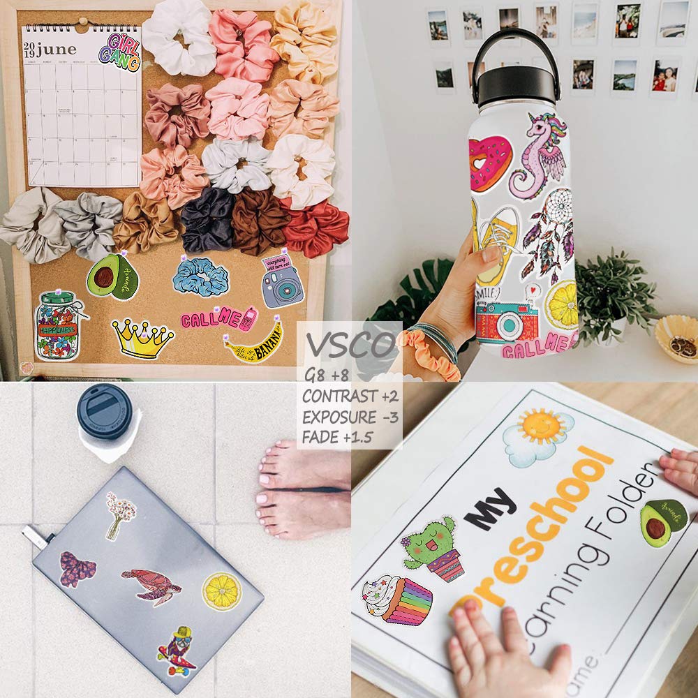 Qtl Vsco Stickers For Teen Girls Cute Stickers For Hydroflask Waterproof Stickers For Tween Girls Laptop Stickers For Teen Girls