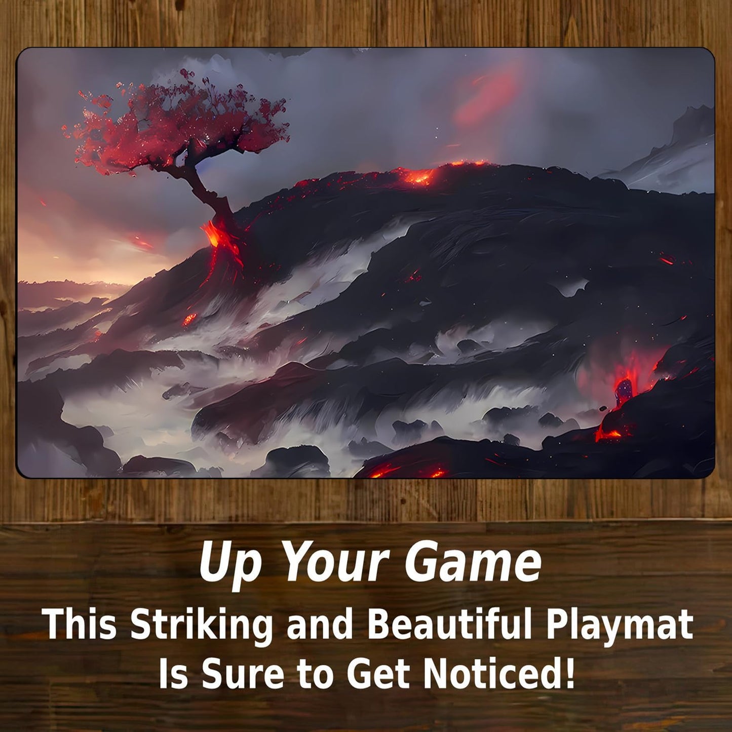 MTG Playmat - 24 x 14 Inches, Smooth Rubber Surface for MTG DTCG CCG RPG Trading Card Game