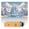 Wizcraft Gaming Paramint Lorcana Frozen Castle (Stitched) - Lorcana Playmat - Lorcana Mat, Lorcana Game Mat - Non-Slip Rubber wi