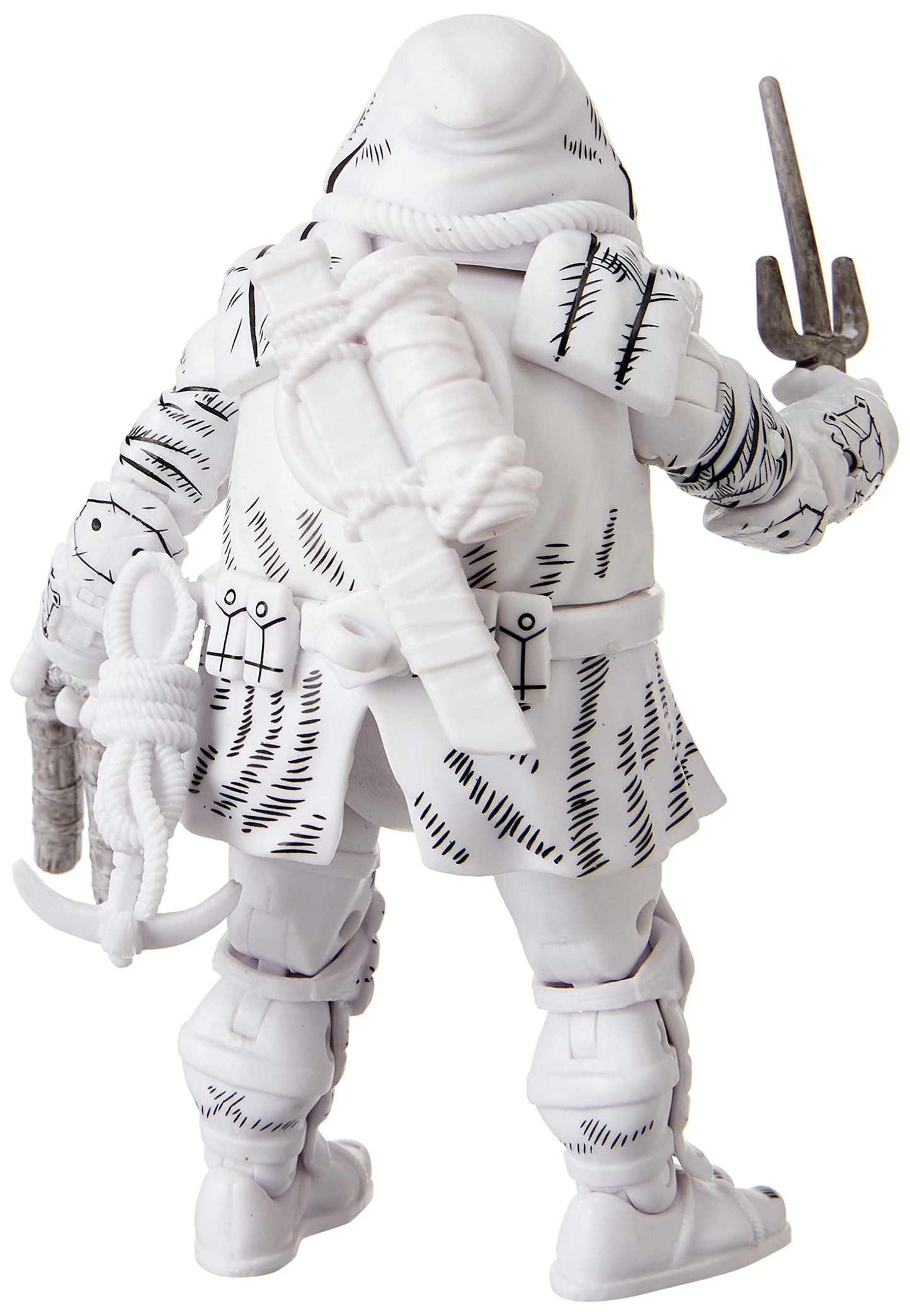 Bandai Teenage Mutant Ninja Turtles The Last Ronin Michelangelo Action Figure Black & White | Tmnt The Last Ronin 4.5'' Articulated Action Figure With Accessories | Las Tort Toys