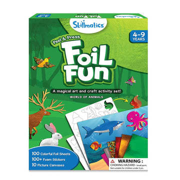 Skillmatics Art & Craft Activity - Foil Fun, 10 Sparkly Space Pictures, Ideal for Ages 4-9, Model SKILL293FFUS