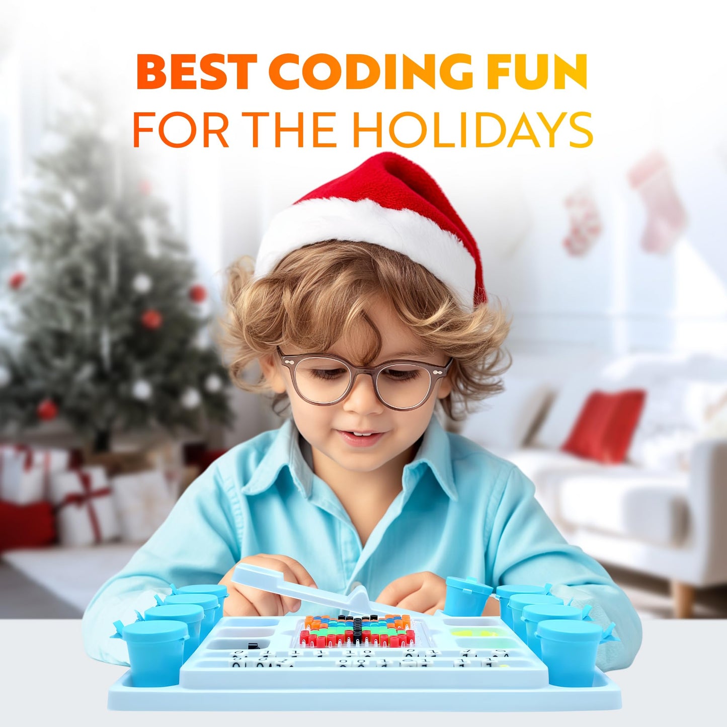 Playz My First Coding & Computer Science Kit - Learn About Binary Codes, Encryption, Algorithms & Pixelation Through Fun Puzzling Activities Without Using A Computer For Boys, Girls, Teenagers, Kids
