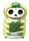 Ebros Furry Bones Inch The Leaf Caterpillar Voodoo Skeleton Monster Sit Up Figurine Furrybones Collection Decor