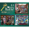 Bits and Pieces - 3-in-1 Multi-Pack Large 500 Piece Jigsaw Puzzles for Adults - Mystery Jigsaw Puzzle Set by Gene Dieckhoner, Co