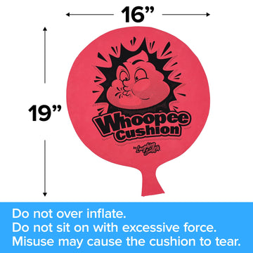 Laughing Smith 16 Inch Whoopee Cushion - Giant Whoopee Fart Toy For Kids - Makes Great Big Mega Woopie Fart Sounds - The Funniest Fart Game, Joke Or Gag Gift Woopy Cushions