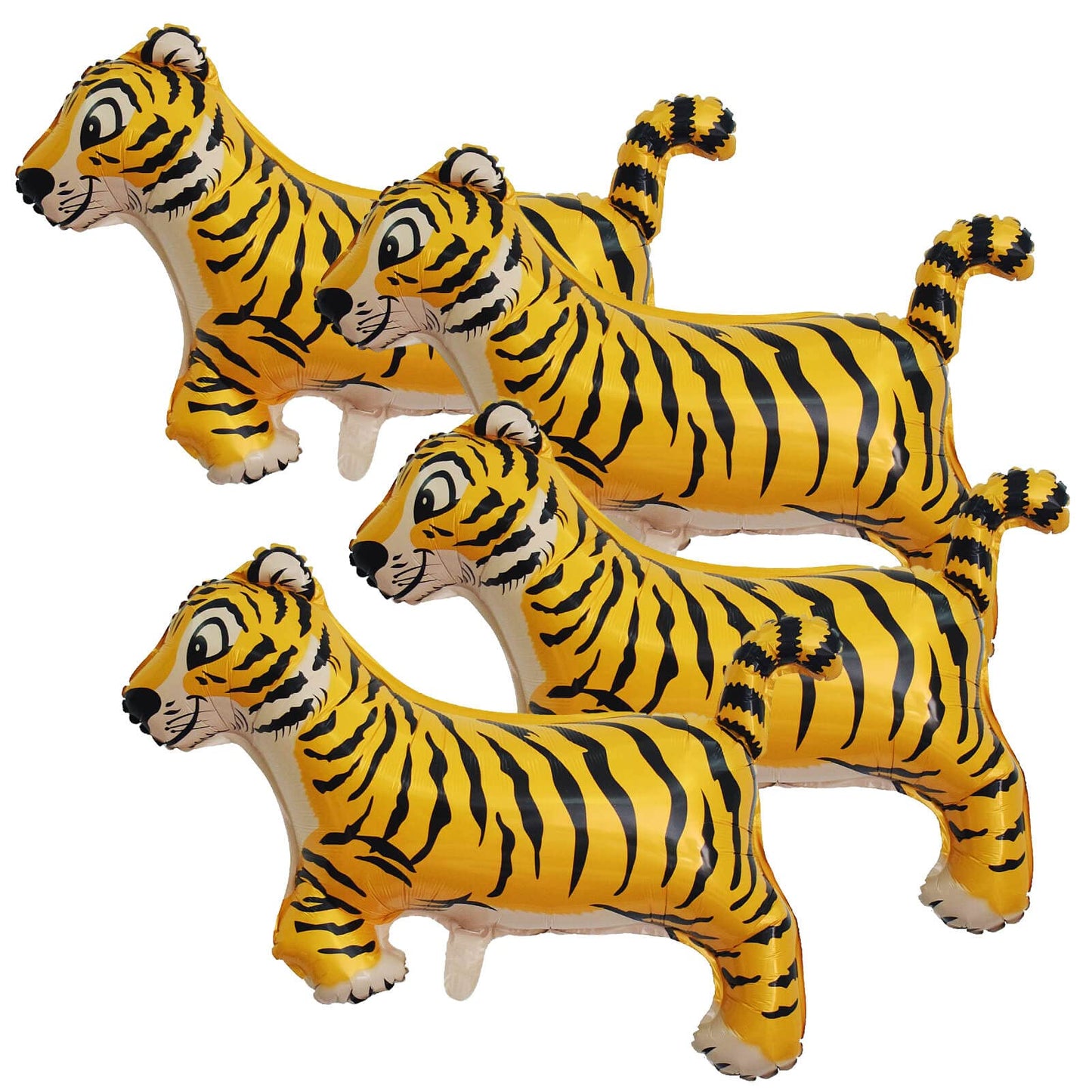 Giant Tiger Balloons 40 Inch Tiger Shaped Balloons Woodland Tiger Balloons For Jungle Safari Themed Kids Birthday Party Decorati