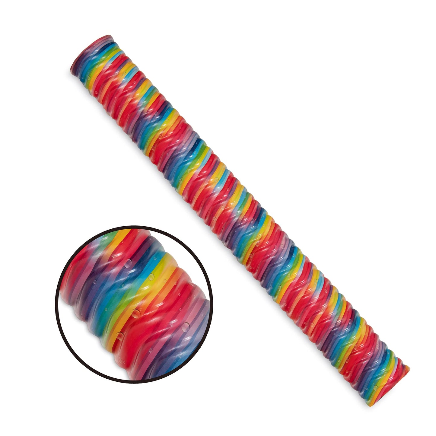 IMMERSA Jumbo Swimming Pool Noodles enhanced Soft Water-Based Vinyl Coating and UV Resistant Foam Noodles for Swimming and Floating Lake Floats Pool Floats for mature-themeds.(Colorful Stripes)