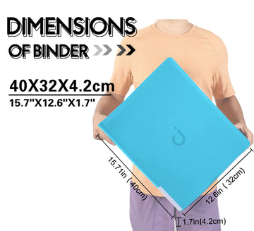 D DACCKIT Toploader Binder Holds 288 Toploaders - 9 Pocket Top Loader Binder for 3 x 4 Rigid Card Holders for Trading Cards or Sports Cards(Model C - Classic Turquoise)