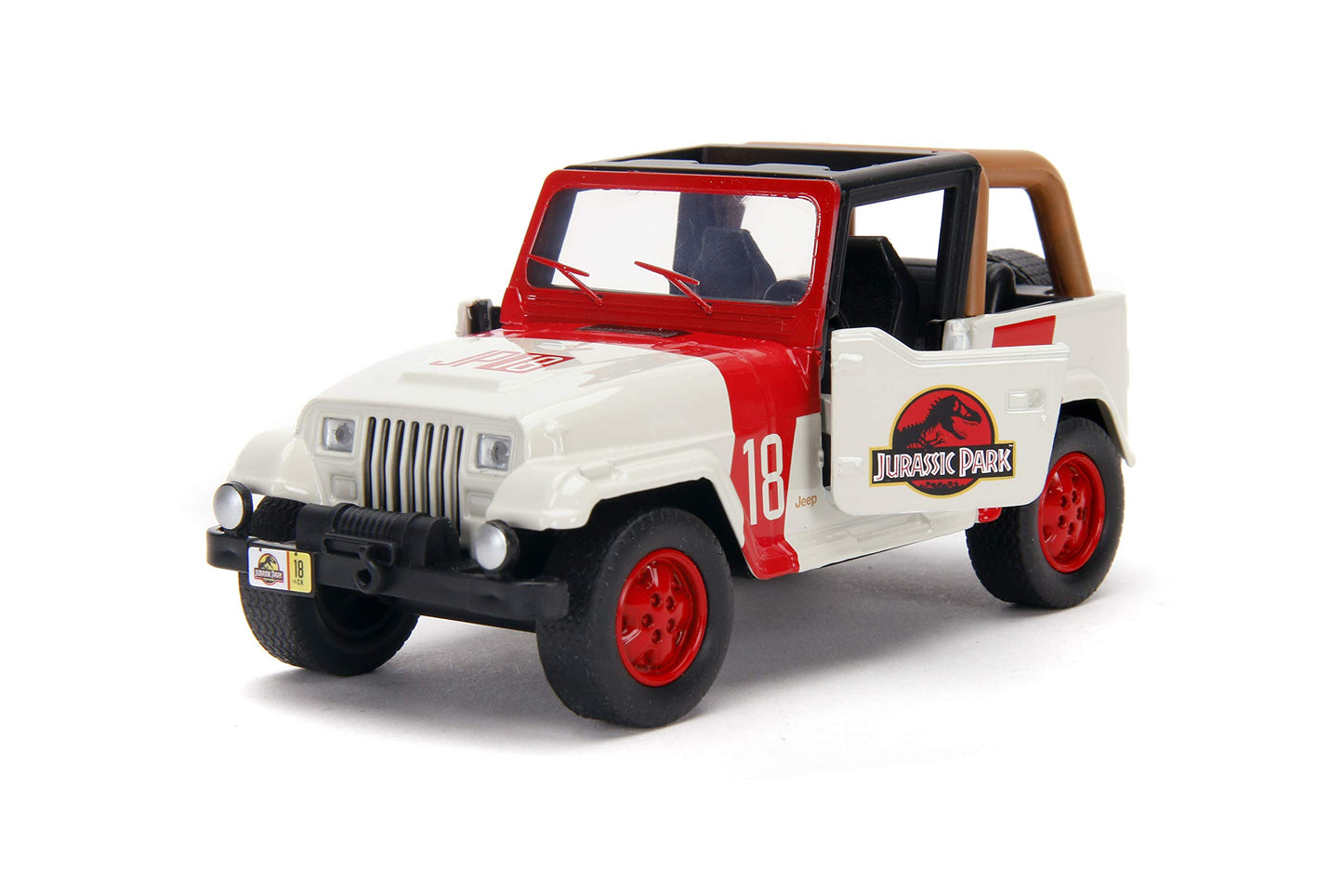 Jada Toys Jurassic World 1:32 Jeep Wrangler Die-cast car, Toys for Kids and Adults
