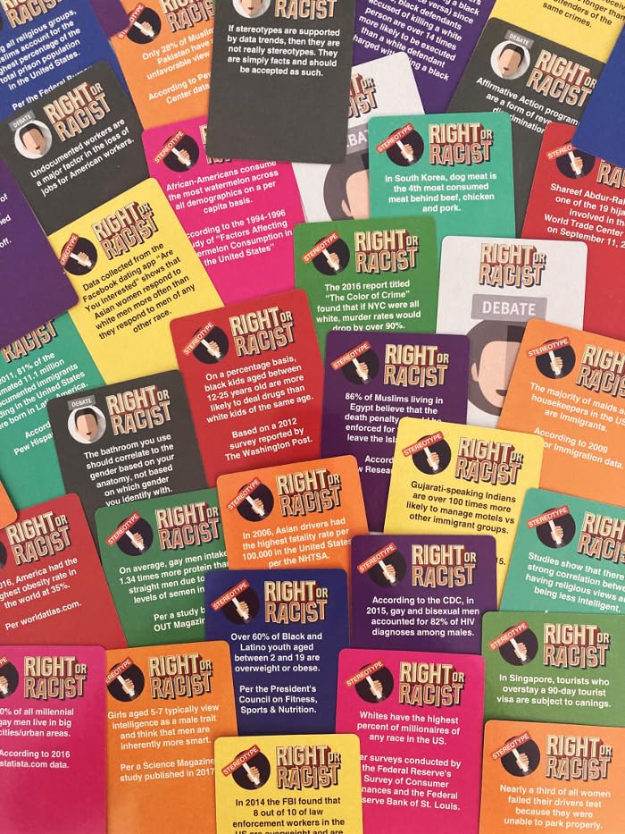 Right Or Racist - Funny Secret Santa Gift - Gifts For Men - Funny Game - Funny Gag Gift