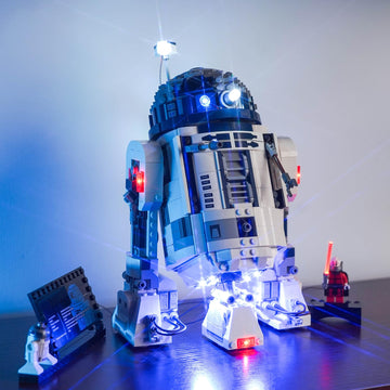 Brickbling Led Light Compatible With Lego 75379 R2-D2, Remote Control Version Lighting-No Model