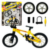 Bmx Toys Alloy Finger Bmx Functional Kids Bicycle Finger Bike Mini-Finger-Bmx Set… (Yellow)