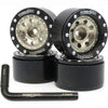 Hobbysoul Adjustable Offset 1.0 Beadlock Wheels, Heavy 1.0 Rc Wheels Weight 21G/Rim For 1/18 Traxxas Trx4M & 1/24 Axial Scx24 90