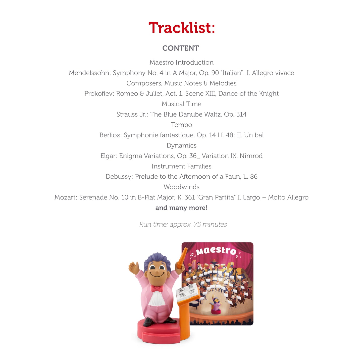 Tonies Maestro Audio Toy Figurine Classical Music Featuring London Symphony Orchestra