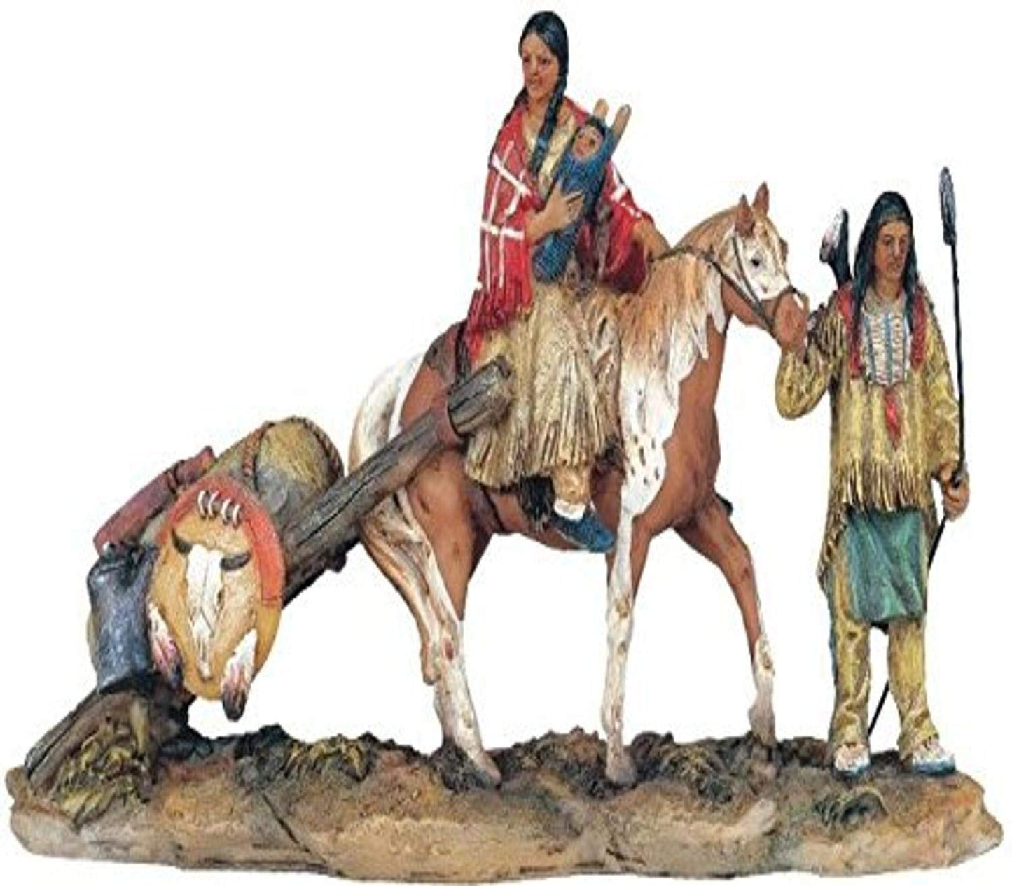 StealStreet SS-G-11392 Native American Family Collectible Indian Figurine Sculpture Statue