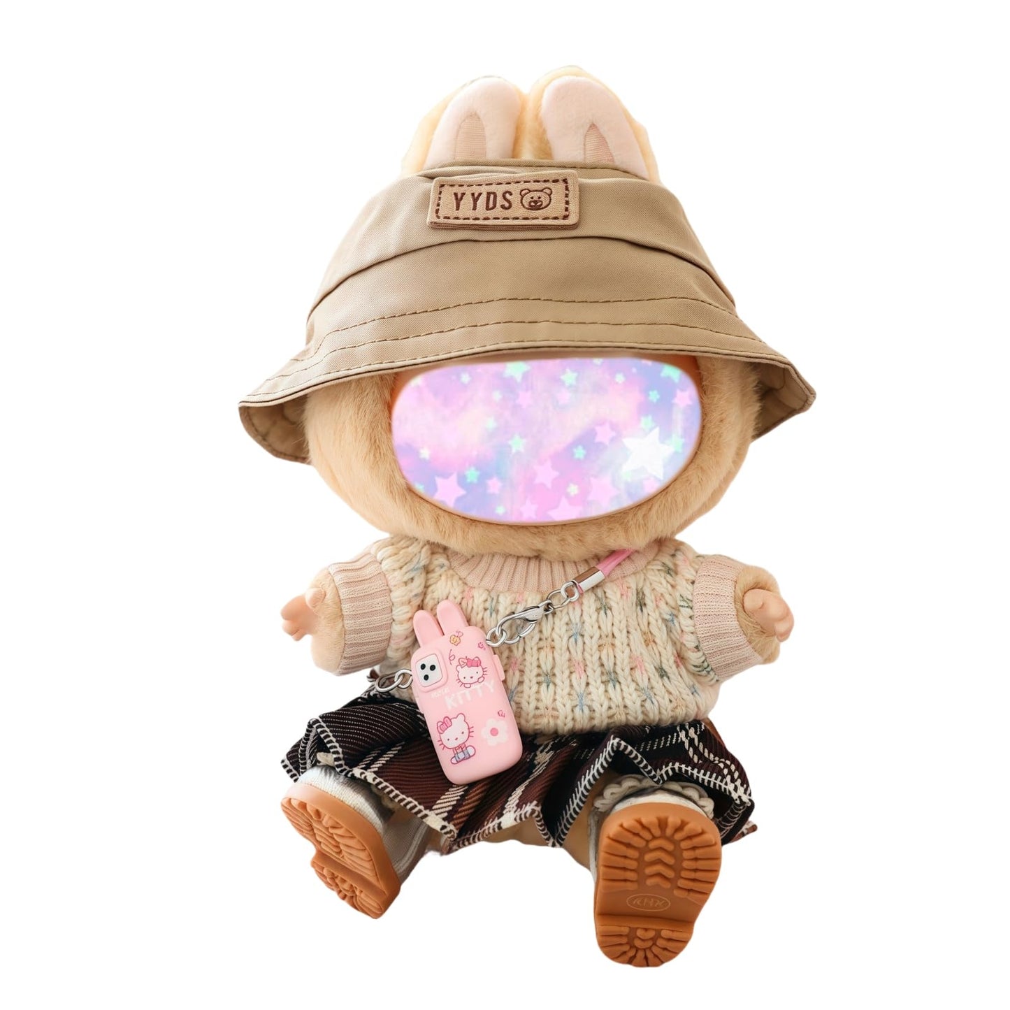 17Cm Doll Clothes Outfit Set (No Doll), 3 Pieces Dress Sweater Set For 6.7Inch Doll Suit, Fashion Kawaii Hat & Clothes Accessori