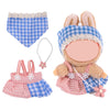 17cm Doll Clothes Set enhanced Jeans & Knitted Sweater Outfit for 17cm 15cm Dolls Cute Dress Up Fashion No Doll Included (Pink/Blue 17cm/15cm)